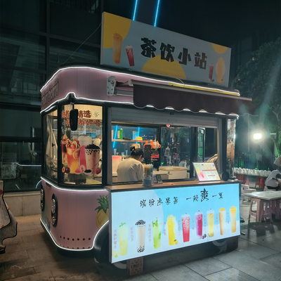 3.0kw Elétrico Móvel Fast Food Snack Bebidas Sorvete Catering Trailer Caminhão Kiosque Carrinho