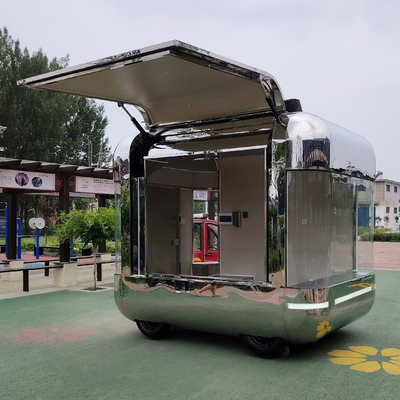 Venda a retalho Multifuncional Eletrônica Móvel Loja de vestuário Alimentos Snack Trailer Boutique Cart
