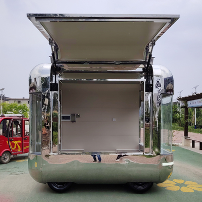 Venda a retalho Multifuncional Eletrônica Móvel Loja de vestuário Alimentos Snack Trailer Boutique Cart