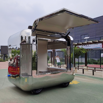 Venda a retalho Multifuncional Eletrônica Móvel Loja de vestuário Alimentos Snack Trailer Boutique Cart