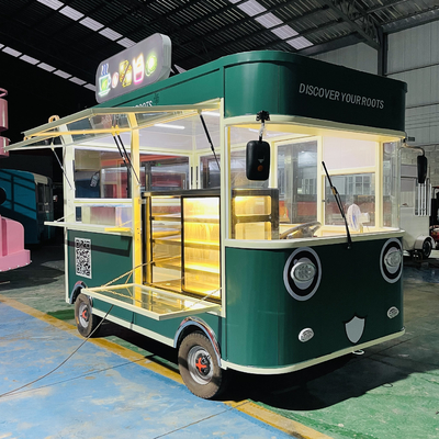 Bebida de frango frito e cola para caminhão de lanches móveis elétricos em óleo de cozinha