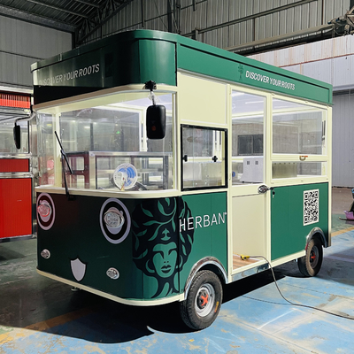 Bebida de frango frito e cola para caminhão de lanches móveis elétricos em óleo de cozinha