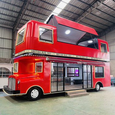 Equipamento de alimentação rápida de lazer multiuso 9*2,14*4,8m Double Deck Luxury Truck Trailer