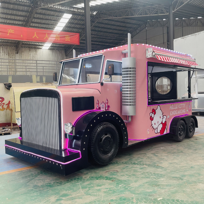 Equipamento de cozinha eléctrico móvel para fast food, lanches, gelados, café, caminhão