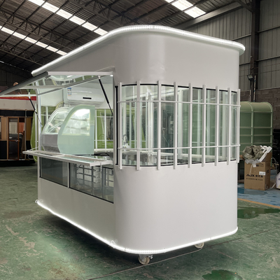 2023 Mobile Café Leite Chá Soja Leite Suco Fresco Vegetais Frutas Salada Carro Trolley