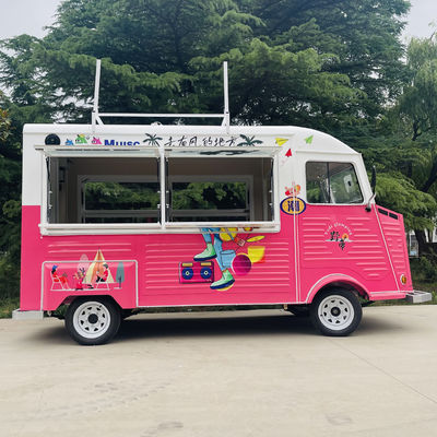 2023 Outlet Vans móveis elétricos multiuso para fast food lanches bebidas e café