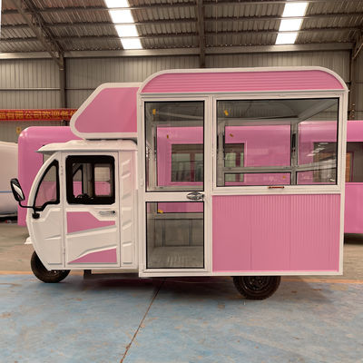 2023 Multipurpose Mobile Electric Fast Food Snack Triciclo Pedicab Outlet de 3 rodas