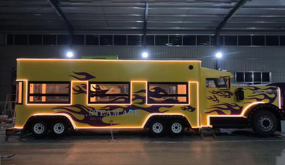 Fast Food Snack Bebidas Café Leite Chá Restaurante Catering Van Caminhão Trailer Carrinho