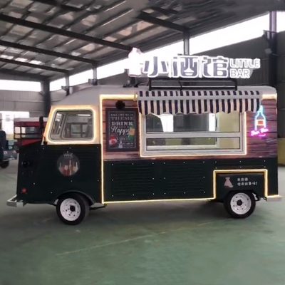 Snack Food 2023 Multipurpose Van Elétrico Móvel Fast Food Catering Bebidas Café Caminhão Trailer Carrinho