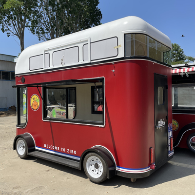 Embalagem móvel de salada de frutas bebida café leite chá cerveja gelado carro para o mercado