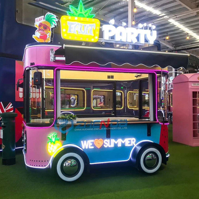 4 Rodas Elétricas Vans Móveis de Catering de Snacks e Bebidas