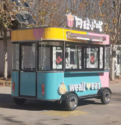 4 Rodas Elétricas Vans Móveis de Catering de Snacks e Bebidas