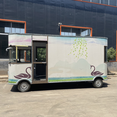 Eletricidade móvel Commodity Retail Flores Planta Bonsai Loja Caminhão Trailer para Vinícola