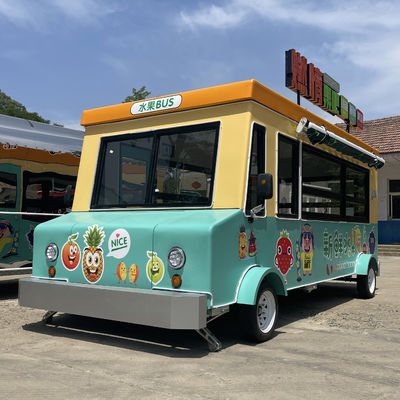 Caminhão de catering multiuso alimentado por bateria para doces frutas, nozes e vegetais