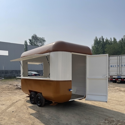 Trailers de reboque de alimentos com velocidade de 40 km/h Trailers móveis de concessão totalmente equipados