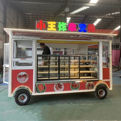 Bebidas Bebidas Café Leite Chá Carrinho de lanches móveis elétricos com pneu de vácuo