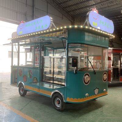 Bebidas Bebidas Café Leite Chá Carrinho de lanches móveis elétricos com pneu de vácuo