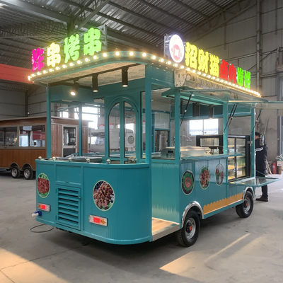 Bebidas Bebidas Café Leite Chá Carrinho de lanches móveis elétricos com pneu de vácuo