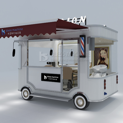 Eletricidade móvel de corte de cabelo salão barbeiro loja estilo design van caminhão carro de reboque 2023 Outlet