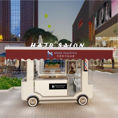 Eletricidade móvel de corte de cabelo salão barbeiro loja estilo design van caminhão carro de reboque 2023 Outlet