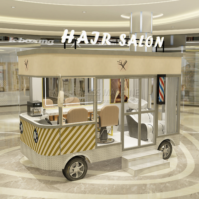 2023 Electric Mobile Haircut Salon Barber Shop Style Design Van Truck Trailer Cart