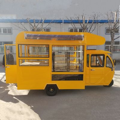 Veículo de café de bebidas para moinho de farinha Design de aplicação Triciclo elétrico