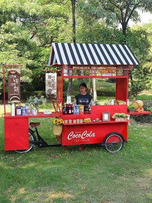 Carrinhos de café multifunção Food Trailer Carrinho de comida móvel Ice Cream Mini Food Truck