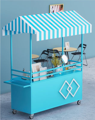 Carrinhos de café multifunção Food Trailer Carrinho de comida móvel Ice Cream Mini Food Truck