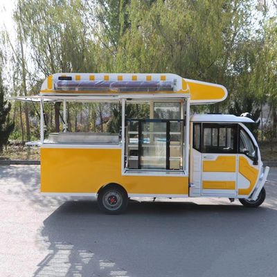 Triciclo de fast food elétrico móvel multiuso com 3 rodas de estrada 3.8 * 1.6 * 2.35m
