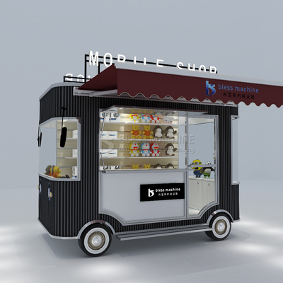 2023 Eletrodomésticos móveis Mercadorias Artesanato Loja de artesanato Van Truck Carrinho de reboque para hotéis