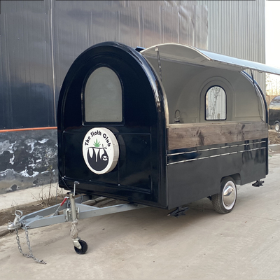 Mobile Café Leite Chá Fast Food Snack Reboque Carrinho de Trailers para produtos lácteos Acessível
