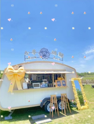 Modern Design Used Food Cart Trailer com 1.5KW-4.5KW de Potência