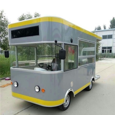 Caminhão de alimentação com motor de potência externa Van de cozinha estilo quadrado Caminhão de sorvete elétrico 4x2