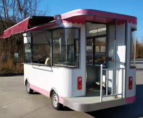 110v/220v Carrinhos de vendedores elétricos Hot Dog Caminhão de comida móvel com material de soja