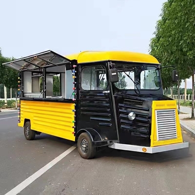 Caminhão de comida de ônibus Citroën personalizado para hambúrgueres de café de rua batatas fritas e sorvete