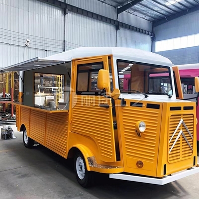 Caminhão de comida de ônibus Citroën personalizado para hambúrgueres de café de rua batatas fritas e sorvete
