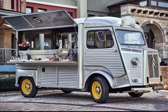 Food Trailer Vintage Mobile Vendas de várias mercadorias personalizadas Citroen HY Van