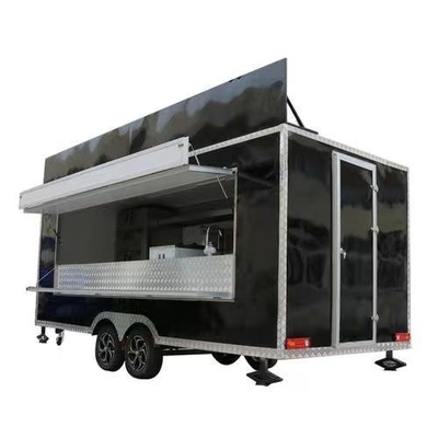 110v/220v Instalações de processamento de carne Trailers de crêpe motorizados Food Truck Café com cozinha completa