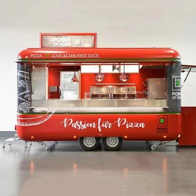 1.5KW-4.5kw Mini Carrinho de fast food de hot dog móvel de aço inoxidável