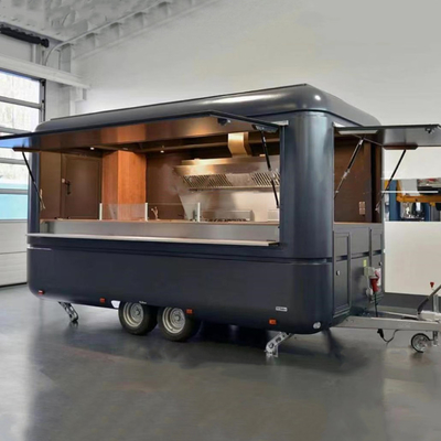 1.5KW-4.5kw Mini Carrinho de fast food de hot dog móvel de aço inoxidável