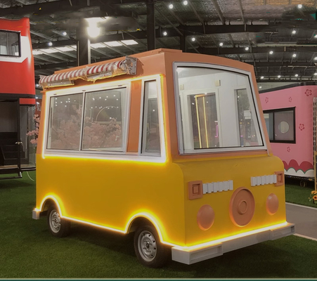 Customização Caminhão de alimentos móvel Citroen Caminhão de comida elétrica para cachorros quentes e sorvete