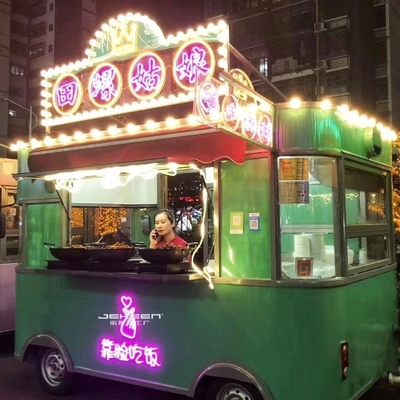 Caminhão de alimentos ecológico para fast-snack Dining Customização de ônibus de comida móvel