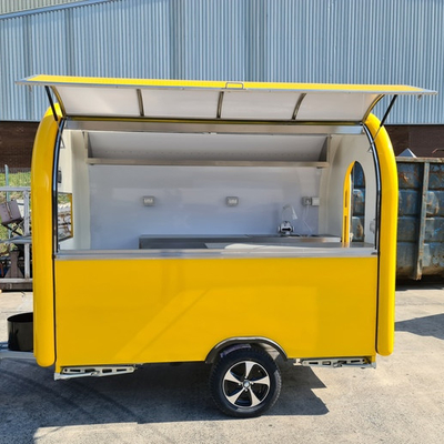 Pneus de vácuo Trailers móveis de comida Carrinho de churros elétricos multifuncional para compra