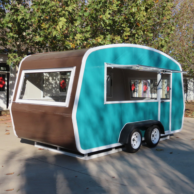 Pneus de vácuo Trailers móveis de comida Carrinho de churros elétricos multifuncional para compra