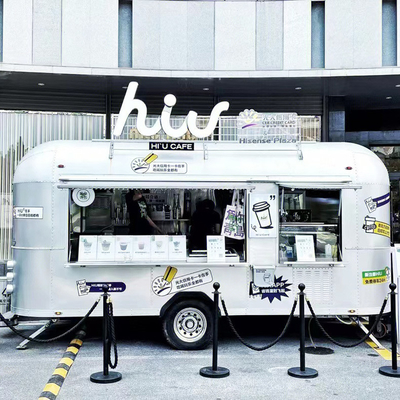 Long Life Working Multifunctional Automatic Food Trailer com tipo de pneu e pneu de vácuo