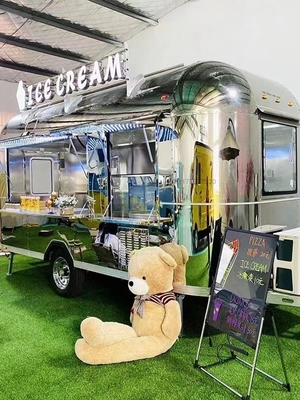 Long Life Working Multifunctional Automatic Food Trailer com tipo de pneu e pneu de vácuo