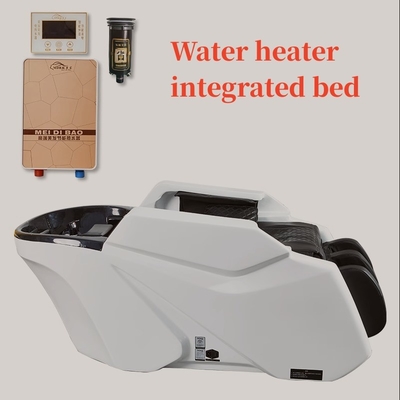 Barbeiro cama de shampoo de massagem elétrica dedicada com fumigação de aquecimento do corpo inteiro