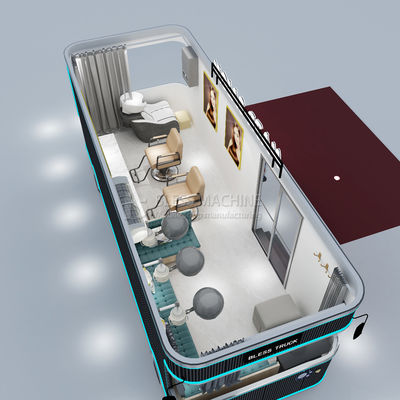 Loja móvel multifuncional personalizada Barbeiro Carro Food Truck com matéria-prima de soja