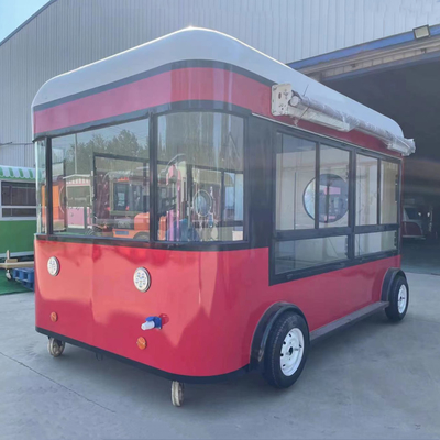 4 rodas Outlet personalizado Fruta Salada Bebidas Café Leite Chá Cerveja Trailer de sorvete