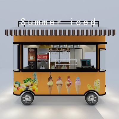 110v/220v Voltage Electric Food Truck para Vários Street Food Custom Design